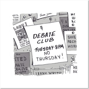 Debate Club Posters and Art